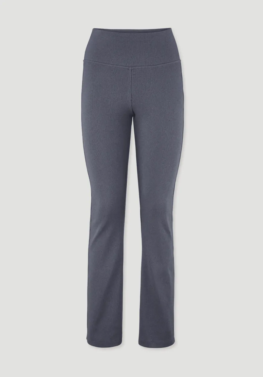 hessnatur Rib Leggings High Waist BETTER RECYCLING aus Bio-Baumwolle von|Damen Yoga & Activewear