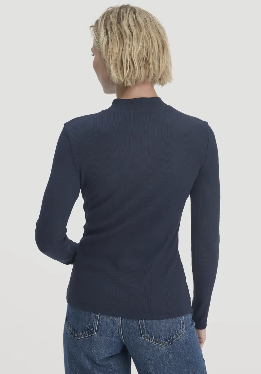hessnatur Rib Longsleeve Slim aus Bio-Baumwolle von|Damen Shirts & Tops