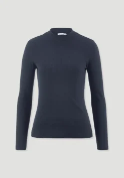 hessnatur Rib Longsleeve Slim aus Bio-Baumwolle von|Damen Shirts & Tops
