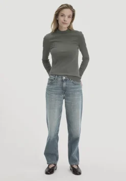 hessnatur Rib Longsleeve Slim aus Bio-Baumwolle von|Damen Shirts & Tops