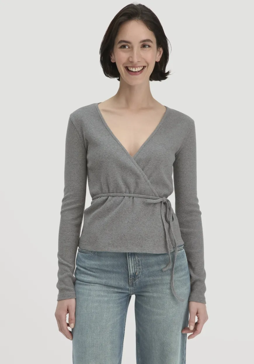 hessnatur Rib Longsleeve Slim aus Bio-Baumwolle von|Damen Shirts & Tops