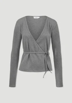 hessnatur Rib Longsleeve Slim aus Bio-Baumwolle von|Damen Shirts & Tops