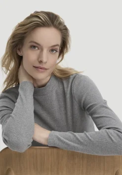 hessnatur Rib Longsleeve Slim aus Bio-Baumwolle von|Damen Shirts & Tops