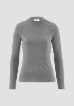 hessnatur Rib Longsleeve Slim aus Bio-Baumwolle von|Damen Shirts & Tops