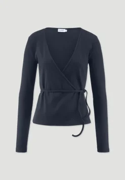 hessnatur Rib Longsleeve Slim aus Bio-Baumwolle von|Damen Shirts & Tops