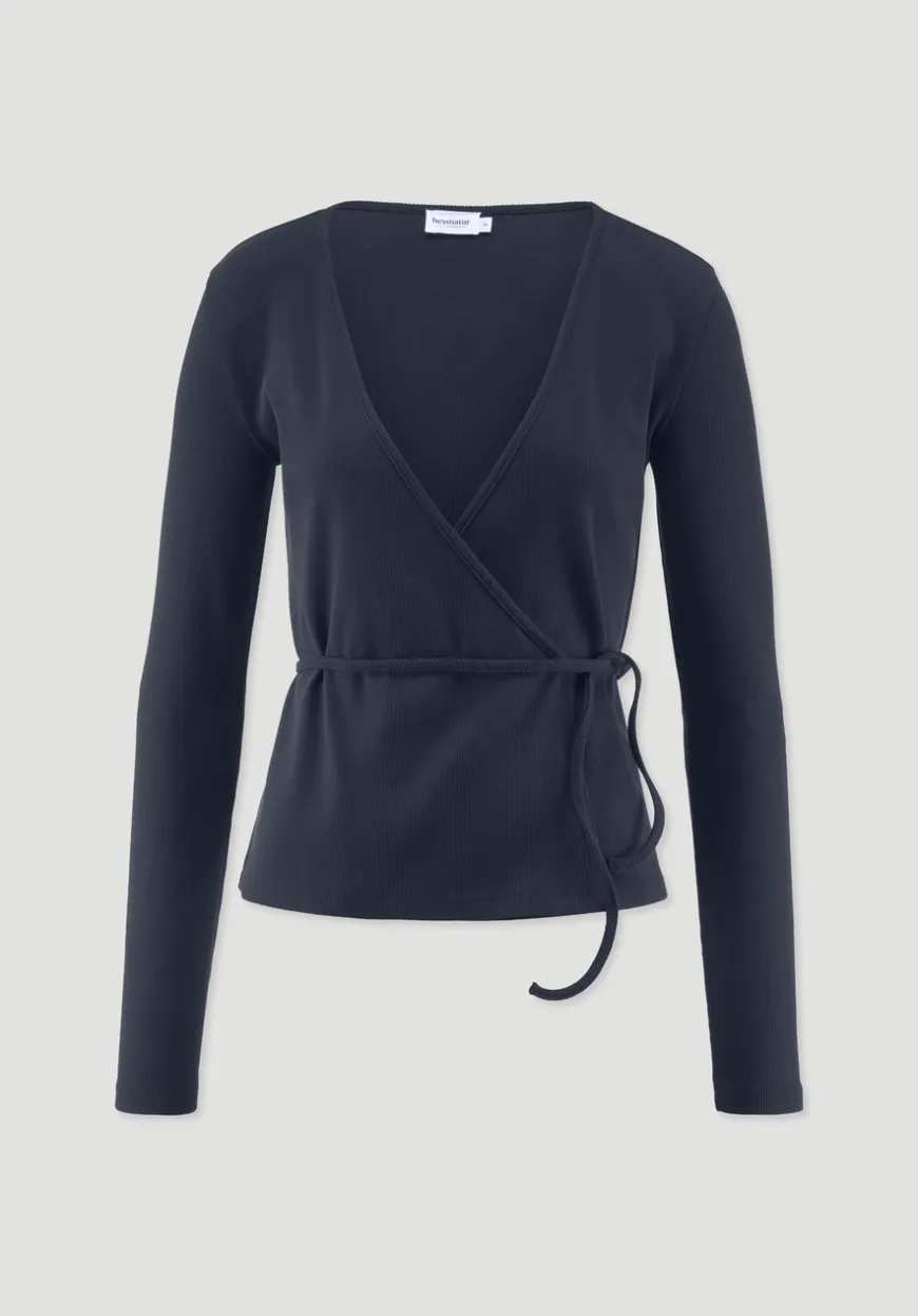 hessnatur Rib Longsleeve Slim aus Bio-Baumwolle von|Damen Shirts & Tops
