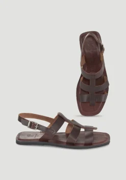 hessnatur Römer Sandale aus chromfrei gegerbtem Leder von|Damen Schuhe