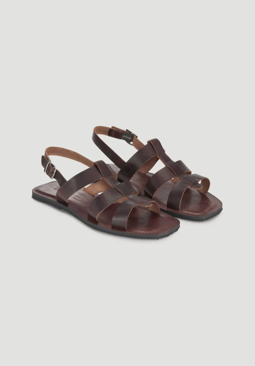 hessnatur Römer Sandale aus chromfrei gegerbtem Leder von|Damen Schuhe
