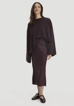 hessnatur Rock Midi Regular aus reiner LENZING™ ECOVERO™ Viskose von|Damen Kleider & Röcke