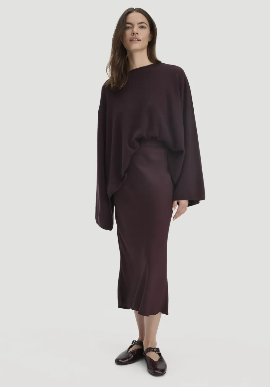 hessnatur Rock Midi Regular aus reiner LENZING™ ECOVERO™ Viskose von|Damen Kleider & Röcke