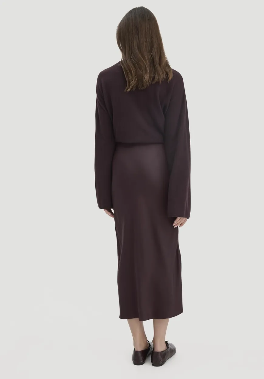 hessnatur Rock Midi Regular aus reiner LENZING™ ECOVERO™ Viskose von|Damen Kleider & Röcke