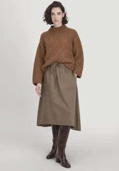 hessnatur Rock Midi Relaxed aus reiner Bio-Baumwolle von|Damen Kleider & Röcke