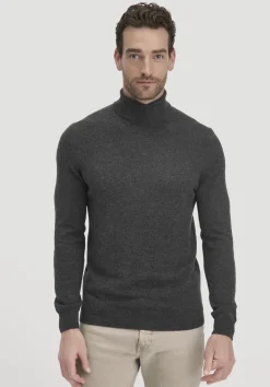 hessnatur Rollkragen Pullover Regular aus Bio-Merinowolle mit Cashmere von|Herren Pullover|Strick