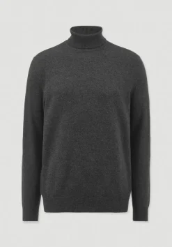 hessnatur Rollkragen Pullover Regular aus Bio-Merinowolle mit Cashmere von|Herren Pullover|Strick