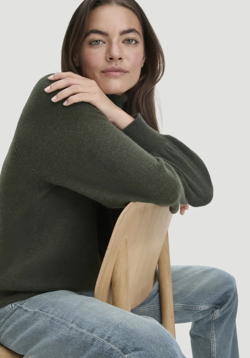 hessnatur Rollkragen Pullover Relaxed BETTER RECYCLING aus reinem Cashmere von|Damen Pullover