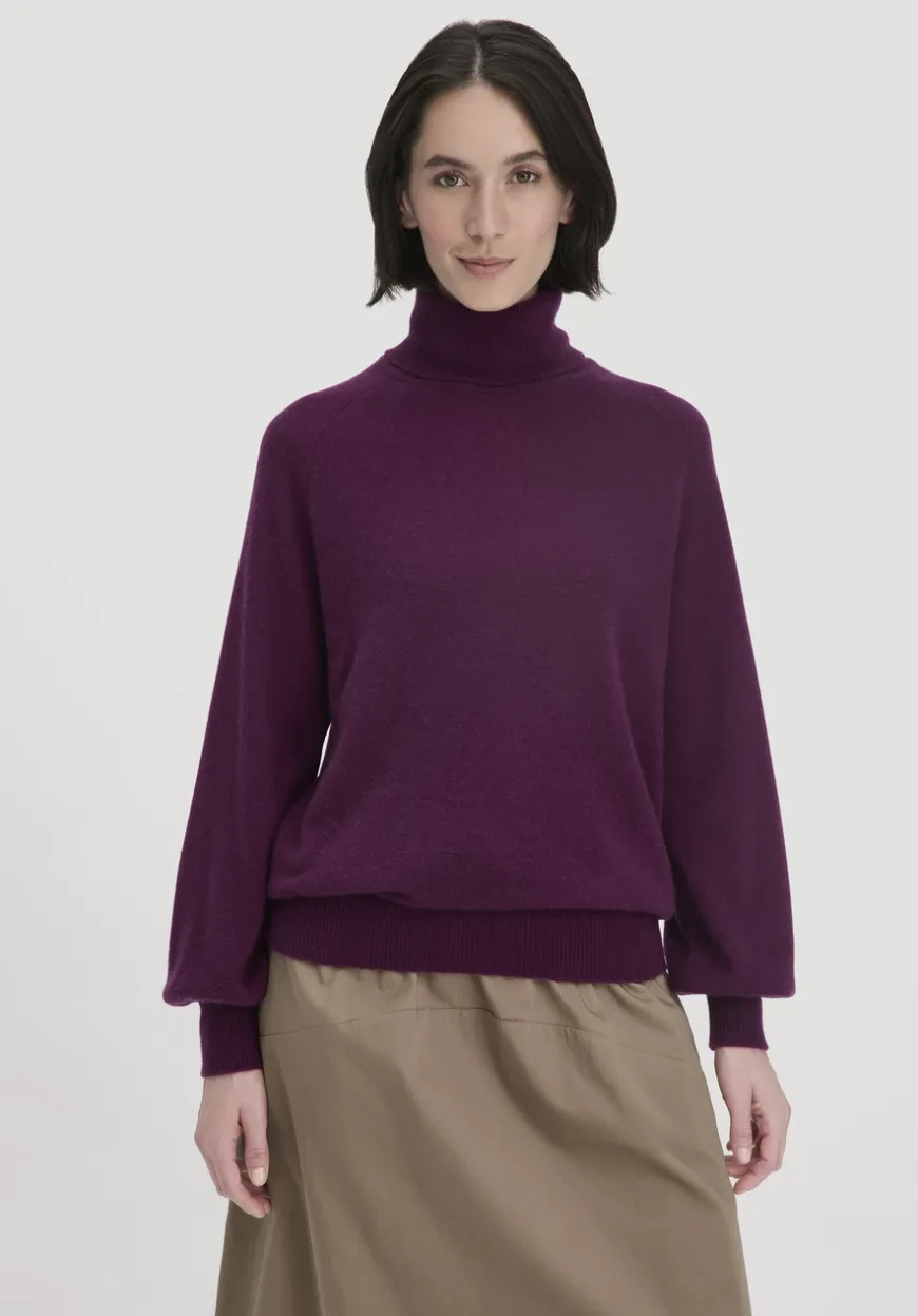 hessnatur Rollkragen Pullover Relaxed BETTER RECYCLING aus reinem Cashmere von|Damen Pullover