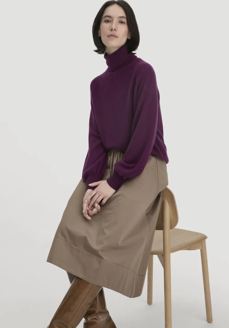hessnatur Rollkragen Pullover Relaxed BETTER RECYCLING aus reinem Cashmere von|Damen Pullover
