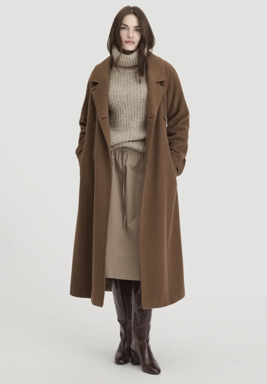 hessnatur Rollkragenpullover Relaxed aus Alpaka mit Bio-Baumwolle von|Damen Pullover