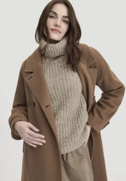 hessnatur Rollkragenpullover Relaxed aus Alpaka mit Bio-Baumwolle von|Damen Pullover
