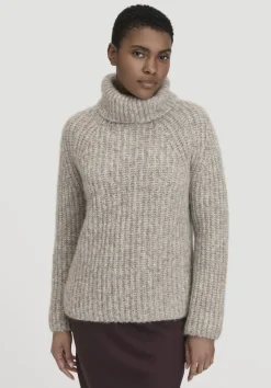 hessnatur Rollkragenpullover Relaxed aus Alpaka mit Bio-Baumwolle von|Damen Pullover