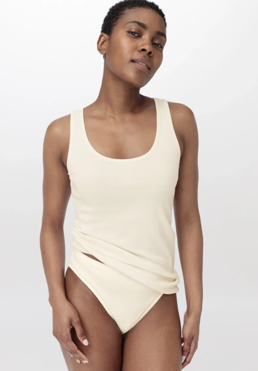 hessnatur Rundhals Tanktop im 2-Pack PURE COTTON aus reiner Bio-Baumwolle von|Damen Unterhemden|Unterhemden