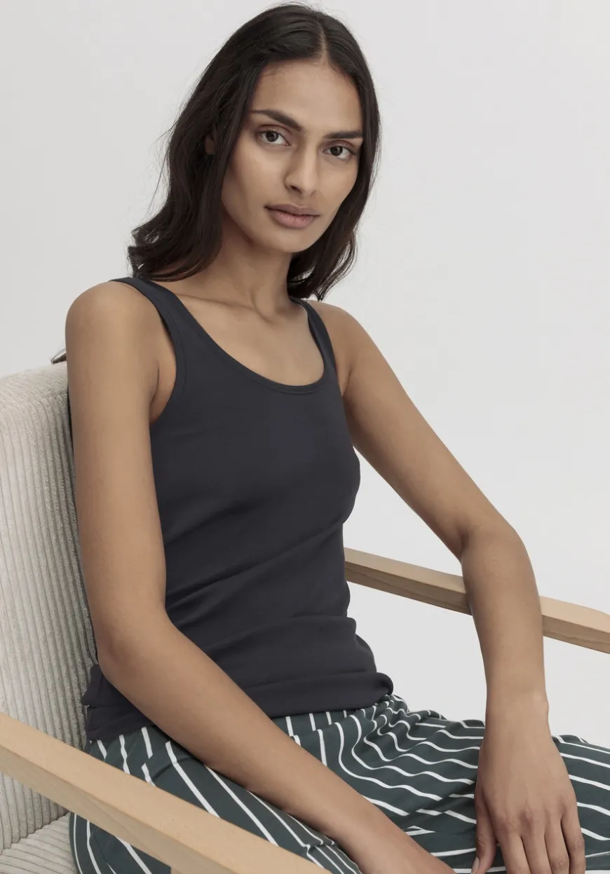 hessnatur Rundhals Tanktop im 2-Pack PURE COTTON aus reiner Bio-Baumwolle von|Damen Unterhemden|Unterhemden