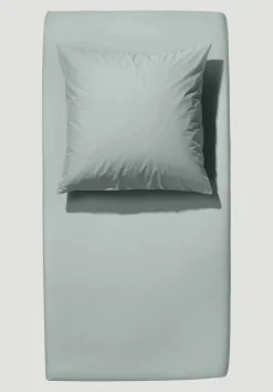 hessnatur Satin Spannbettlaken aus reiner Bio-Baumwolle von| Spannbettlaken