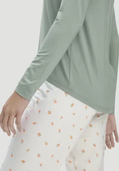 hessnatur Schlaf Longsleeve PURE FLOW aus TENCEL™ Modal von|Damen Nachtwäsche|Nachtwäsche