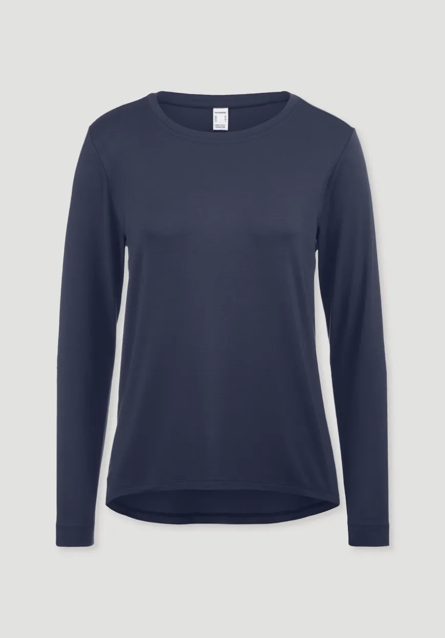 hessnatur Schlaf Longsleeve PURE FLOW aus TENCEL™ Modal von|Damen Nachtwäsche|Nachtwäsche