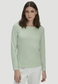 hessnatur Schlaf Shirt PURE COTTON aus reiner Bio-Baumwolle von|Damen Nachtwäsche|Nachtwäsche