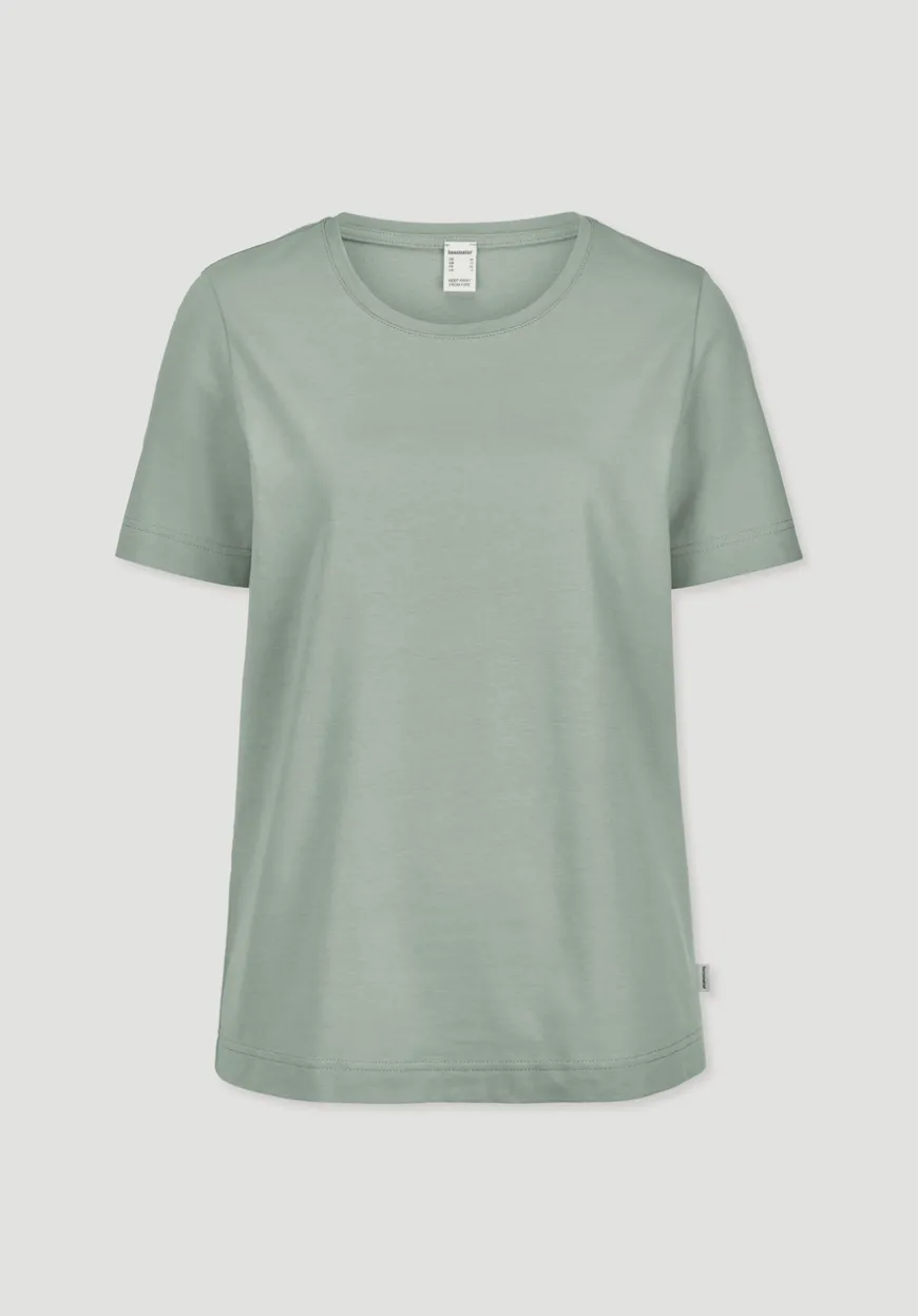 hessnatur Schlaf T-Shirt PURE COTTON aus reiner Bio-Baumwolle von|Damen Nachtwäsche|Nachtwäsche