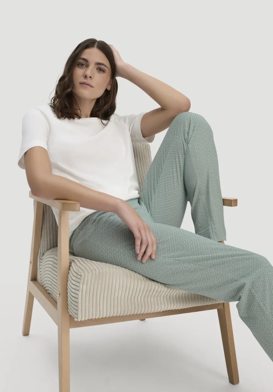hessnatur Schlafhose PURE COTTON aus reiner Bio-Baumwolle von|Damen Nachtwäsche|Nachtwäsche