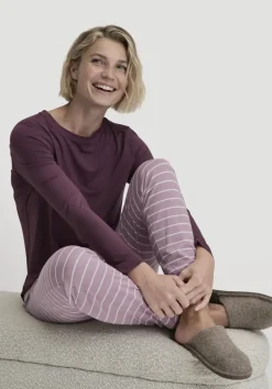 hessnatur Schlafhose PURE COTTON aus reiner Bio-Baumwolle von|Damen Nachtwäsche|Nachtwäsche