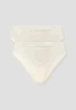 hessnatur Slip High Waist im 2er-Pack PURE COTTON aus reiner Bio-Baumwolle von|Damen Unterteile|Unterteile