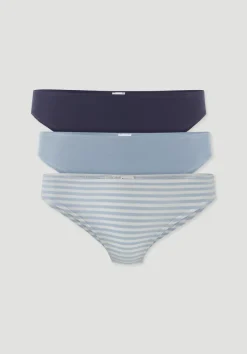 hessnatur Slip Regular Cut im 3er-Pack COTTON FEEL aus Bio-Baumwolle von|Damen Unterteile|Unterteile