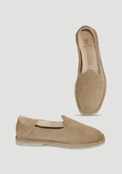 hessnatur Slipper aus chromfrei gegerbtem Nubuk-Leder von|Damen Schuhe