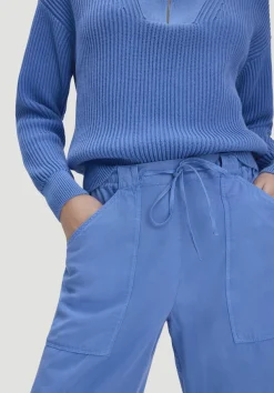 hessnatur Soft Utility Hose aus TENCEL™ Lyocell mit Leinen von|Damen Hosen & Shorts