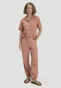 hessnatur Soft Utility Hose aus TENCEL™ Lyocell mit Leinen von|Damen Hosen & Shorts