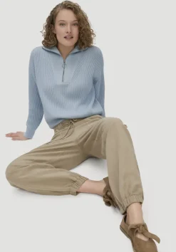 hessnatur Soft Utility Hose aus TENCEL™ Lyocell mit Leinen von|Damen Hosen & Shorts