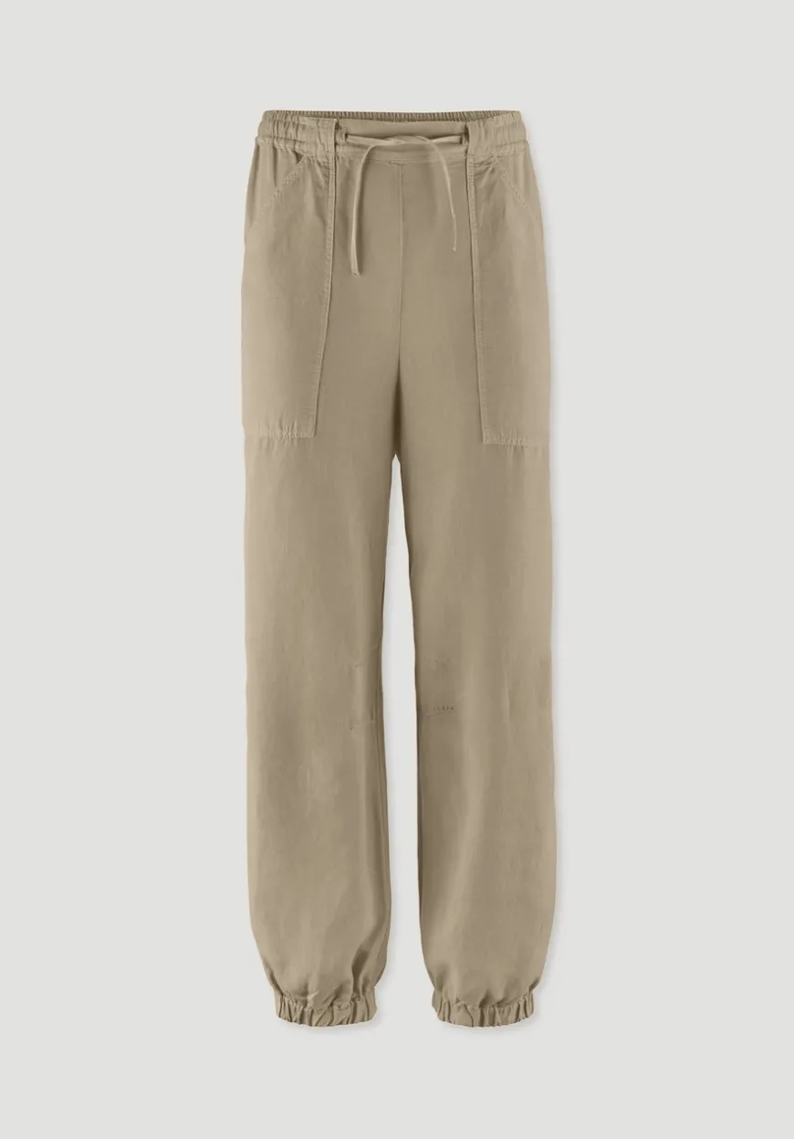 hessnatur Soft Utility Hose aus TENCEL™ Lyocell mit Leinen von|Damen Hosen & Shorts