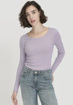 hessnatur Softrib Longsleeve Fitted aus Bio-Baumwolle und TENCEL™ Modal von|Damen Shirts & Tops|T-Shirts