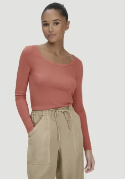 hessnatur Softrib Longsleeve Fitted aus Bio-Baumwolle und TENCEL™ Modal von|Damen Shirts & Tops