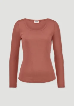 hessnatur Softrib Longsleeve Fitted aus Bio-Baumwolle und TENCEL™ Modal von|Damen Shirts & Tops