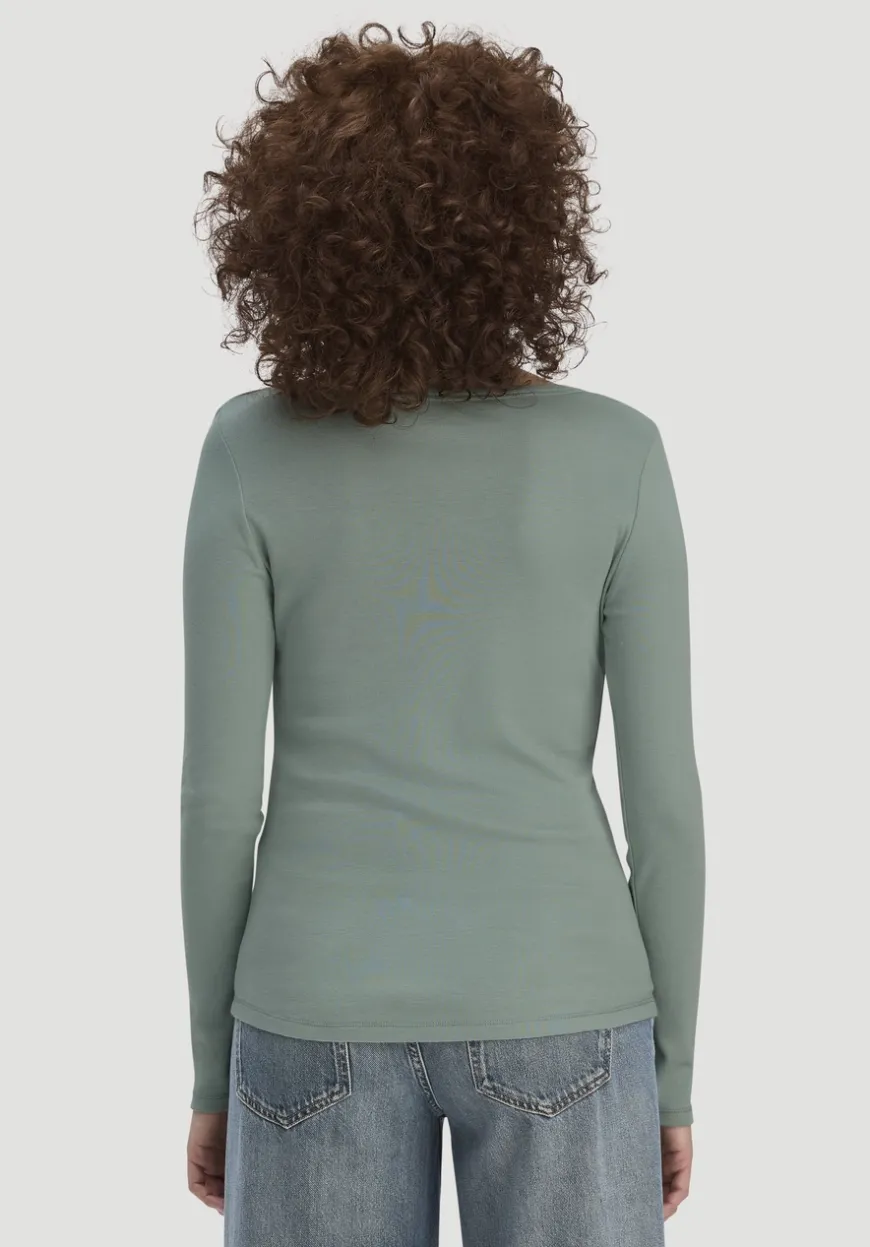 hessnatur Softrib Longsleeve Fitted aus Bio-Baumwolle und TENCEL™ Modal von|Damen Shirts & Tops