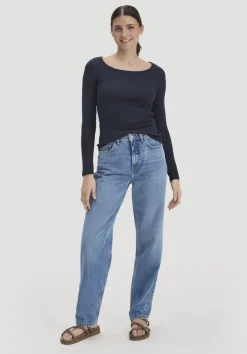 hessnatur Softrib Longsleeve Fitted aus Bio-Baumwolle und TENCEL™ Modal von|Damen Shirts & Tops
