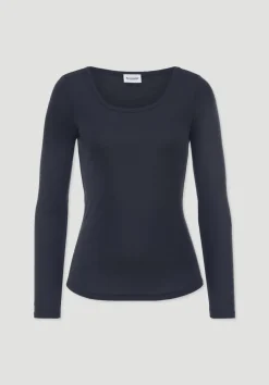 hessnatur Softrib Longsleeve Fitted aus Bio-Baumwolle und TENCEL™ Modal von|Damen Shirts & Tops