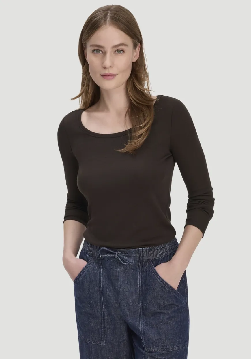 hessnatur Softrib Longsleeve Fitted aus Bio-Baumwolle und TENCEL™ Modal von|Damen Shirts & Tops