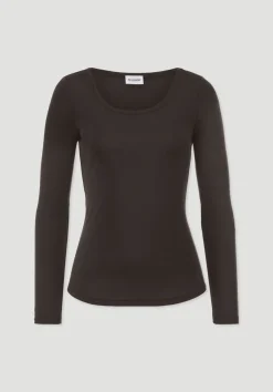 hessnatur Softrib Longsleeve Fitted aus Bio-Baumwolle und TENCEL™ Modal von|Damen Shirts & Tops