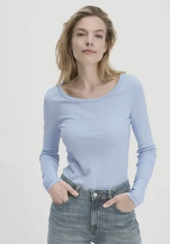 hessnatur Softrib Longsleeve Fitted aus Bio-Baumwolle und TENCEL™ Modal von|Damen Shirts & Tops|T-Shirts