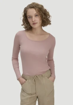 hessnatur Softrib Longsleeve Fitted aus Bio-Baumwolle und TENCEL™ Modal von|Damen Shirts & Tops